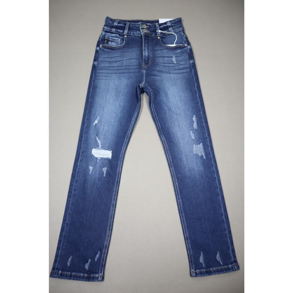 Kancan Straight Fit‎ Ripped Denim Jeans Size 5/26